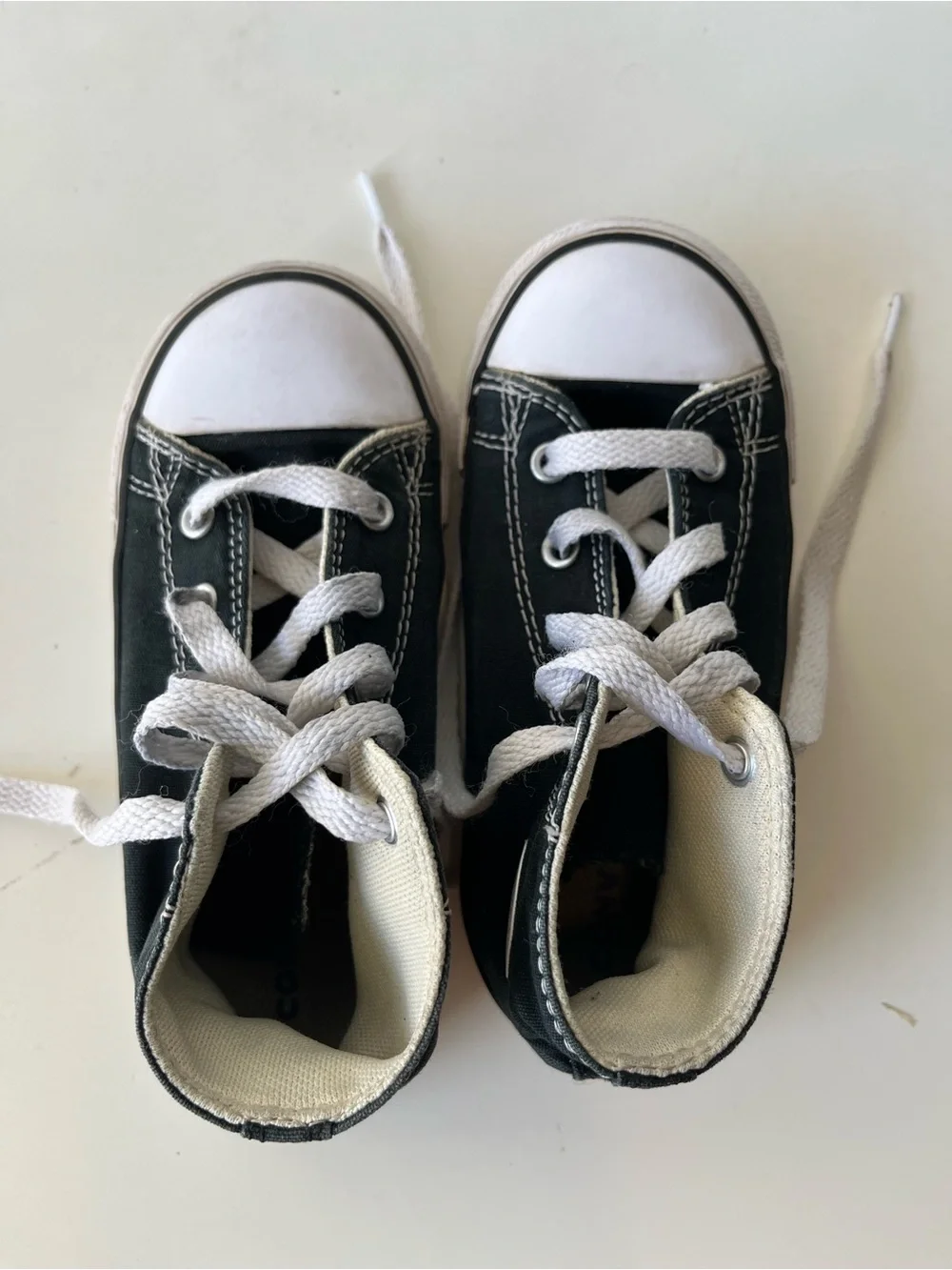Converse Black and White Kids Chuck Taylor High Top Sneakers